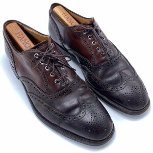 Alden For Brooks Brothers Shell Cordovan Wing Tip Brogue Oxfords (A764) 8.5E